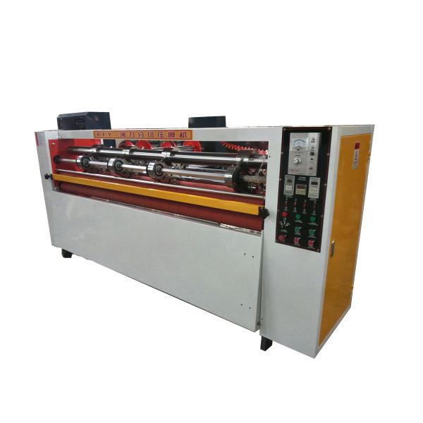 Auto Feeder Thin Blade Slitter Scorer Machine High Speed RS4 Yellow