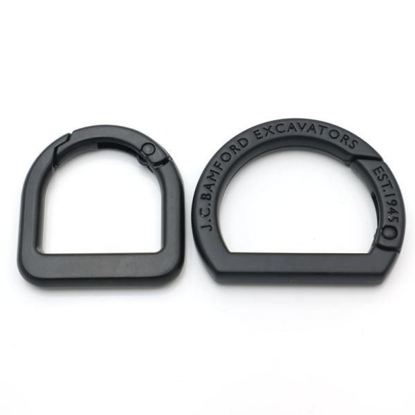 Premium Metal Spring D Ring Carabiner Bag Accessories Push Gate Ring Clasp