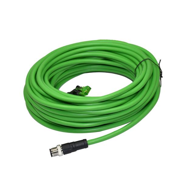Waterproof Cable 4 Pin D Coded M12 To Rj45