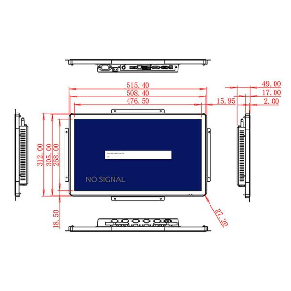 21.5-Inch Advanced Visual Unit for Factory Automation, Educational Applications, Control Rooms, and Public Service Points