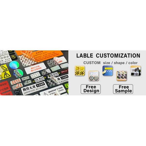 Authentic Hologram Labels/Stickers Silver Transfer Tamper Evident Security Warranty Void Seals/Stickers High Security