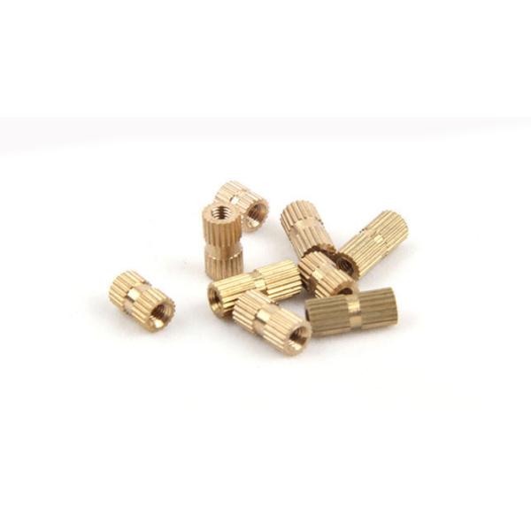 Brass Knurled Inlaid Nut Copper Injection Injection Double Pass Chamfered Knurled Copper Nut Set With Inlaid