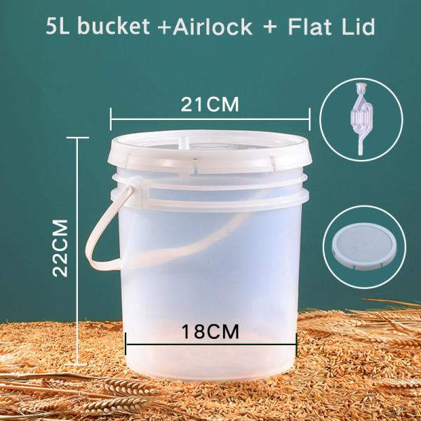 20L Household Beer Fermenter Alcohol Fermentation Fruit Enzymes Barrels for Processing