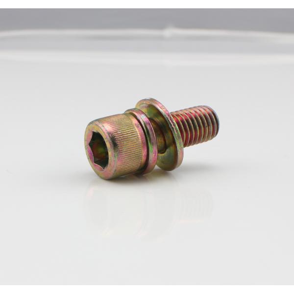 Hex Socket Head Color Zinc Plated Sems Screw With Captive Washer