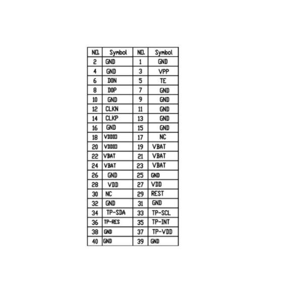 1.91 Inch Amoled Display Screen 240x536 MIPI Interface 350cd/M2 Driving IC RM67162