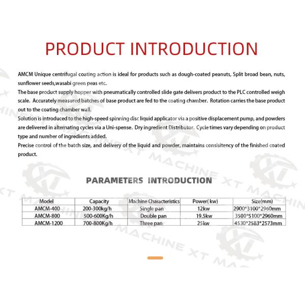 Automatic coating machine in operation