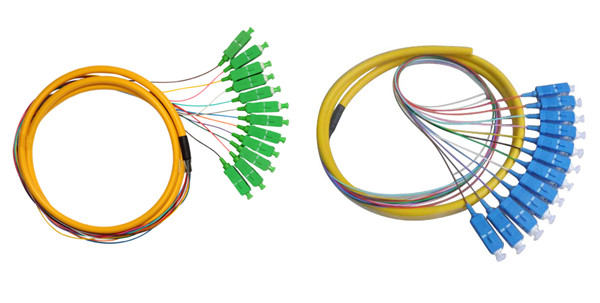 0.9mm Cable Diameter SC Bundle Fiber Optic Pigtail with LSZH Jacket