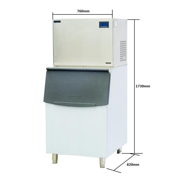 Electric Air Cooled Ice Maker , Ice Cube Machine 22 * 22 * 22MM Ice Size