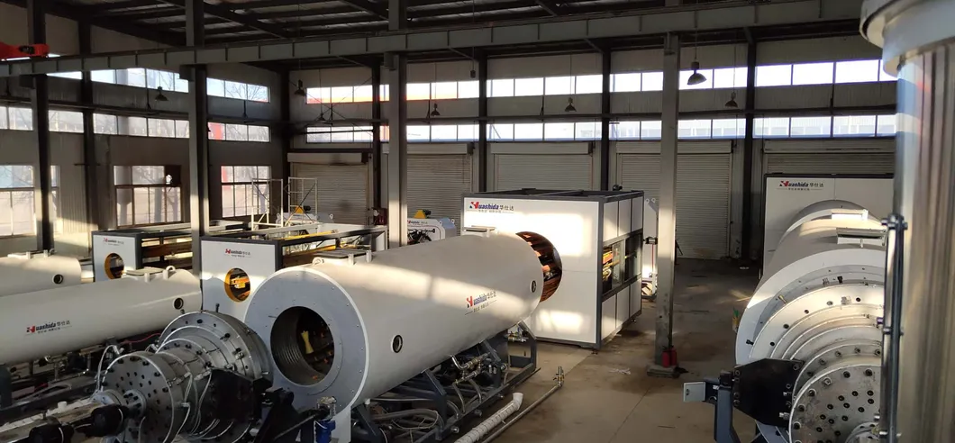 HUASHIDA 110-2000mm Plastic HDPE Thin Wall Casing Case Shell Jacket Pipe Making Machine