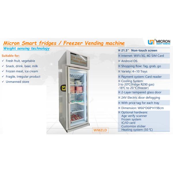 Fresh Fruit Vegetable Farm Produce Vending Machine With Cooling System Touch Screen