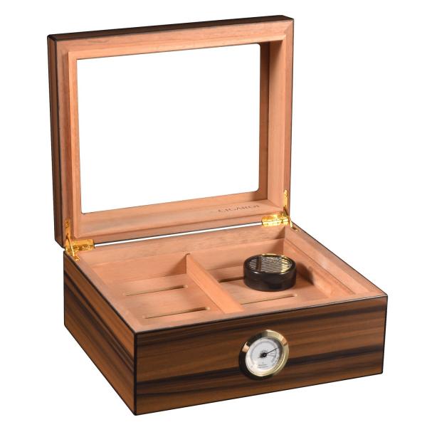 Humidity Controlled Cigar Packaging Box Rigid Wood / Paperboard Customizable