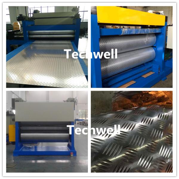 4mm Stainless Steel Checkered Plate Embossing Machine With Leveling Device