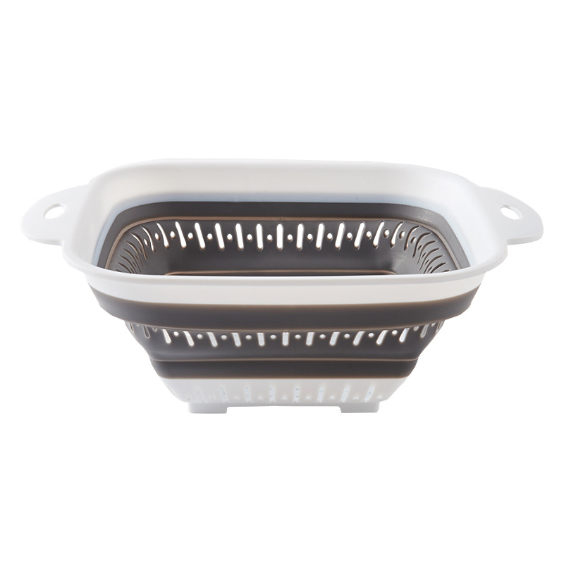 Popular Multi-color Environment Friendly Foldable Fruit Vegetable Cleaning Filter Drain Kitchen Storage Basket