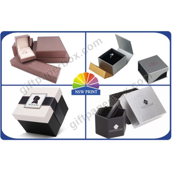 Small Custom Hinged Lid Gift Box With Foam Inside , Matt Lamination
