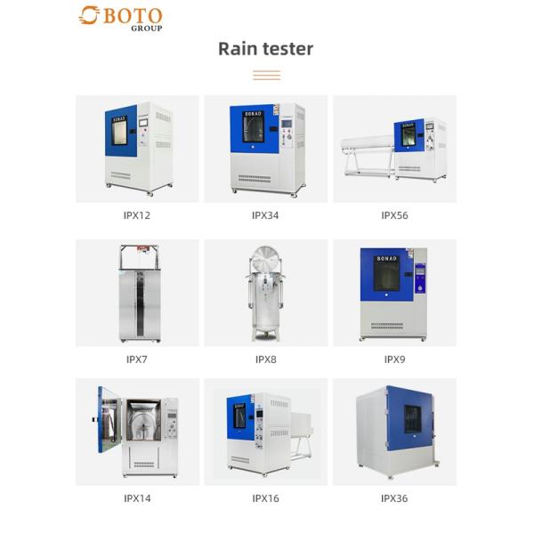 IPX1 IPX4 Rain Tester Drop Rain Testing Machine Dust Rain Proof Environmental Test Chamber