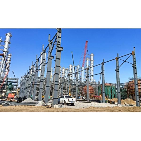 Prefabricated Galvanized Steel Structure Petrochemical Frame Structure Building
