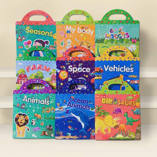 Durable Educational Learning Products Children Removable Sticker Book