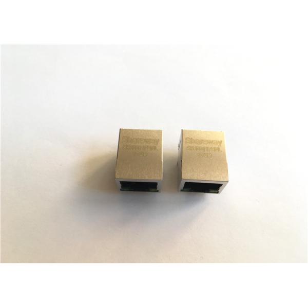 Right Angle RJ45 Modular Jack , J0006D01BNL Shielded RJ45 Jack Cold Plating Magnetic