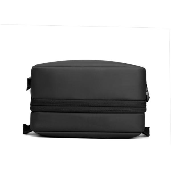 Smart USB Laptop Backpack Custom Logo 20L-39L Black / Grey For Men