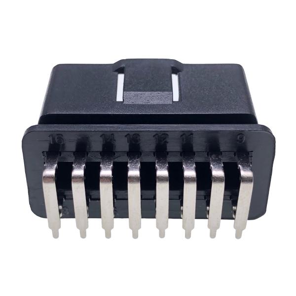 OBDII PCB Diagnostic Tool Black for Black Code Reader Auto Car OBD2 16 Pin Connector With Case OBD Male Connector Adapter