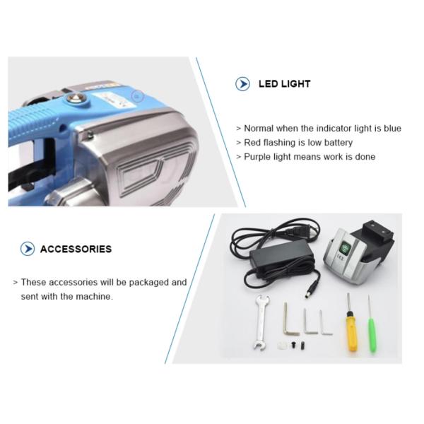 220V PP PET Strap Packing Machine Battery Power Supply Handheld Strapping Machine