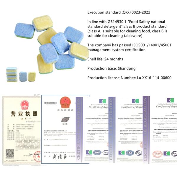 Kitchen Stocked Eco Friendly Automatic Dishwasher Detergent Tablets for Easy Cleaning