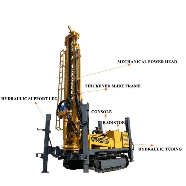 Truck Mounted Water Well Drilling Equipment Multi Function Diesel Power
