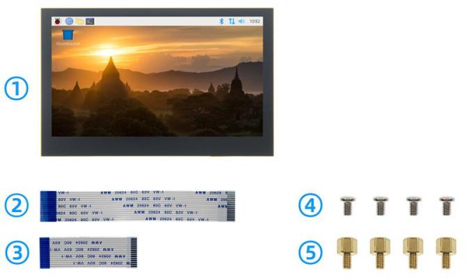 4.3 Inch HDMI LCD Display 800x480 Capacitive Touch Screen Display With IPS TFT Technology