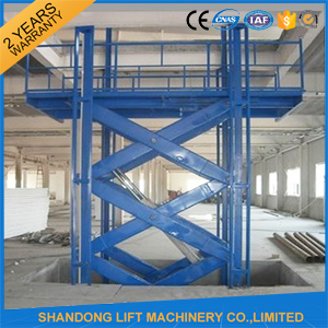 Warehouse Hydraulic Scissor Lifting Equipment for Cargo Loading / Material Handling