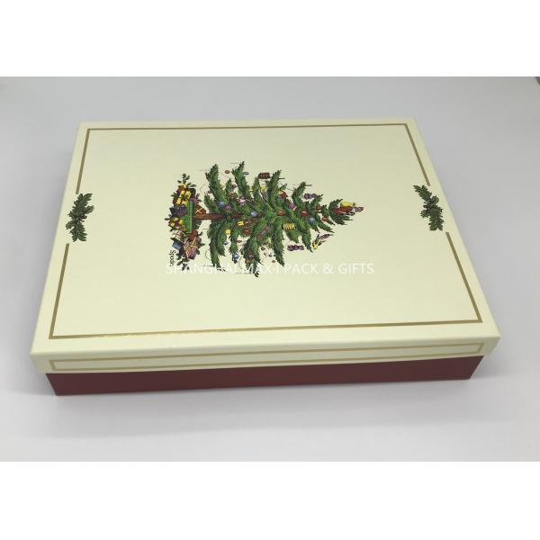 Square Jumbo Pre Wrapped Christmas Gift Boxes All Sizes Offset Printing Semi Auto Made