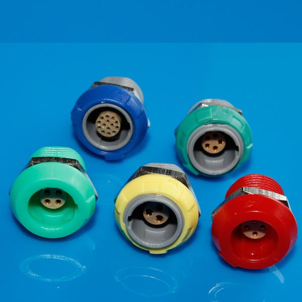 4 Pin Redel Lemo Compatible Plastic Circular Connectors Medical Female Socket
