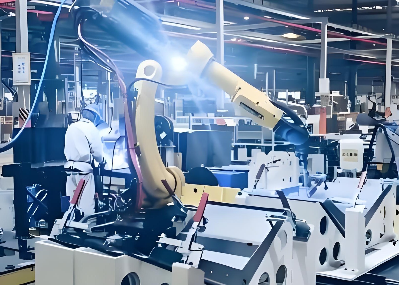 1465mm,2010mm Arm Span A Robotic Welding Workstation 12KG Load Capacity