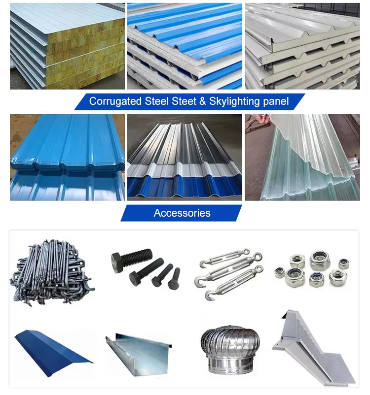 Demountable Galvanized Light Steel Structure Building with Customizable Design for Industrial Use