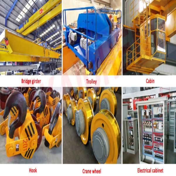 CE SGS Double Girder Overhead Crane Machine For Workshop