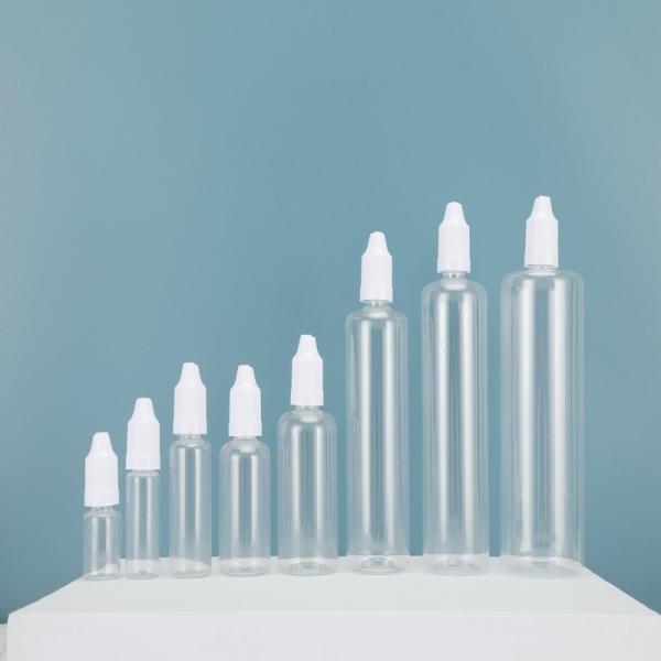 Customization Round PET E Liquid Bottle with Childproof Neck and Screen Printing Surface Handling