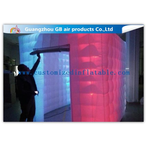 Cool Portable Cube Led Photo Booth Inflatable Decorative Lighting UV Resistant