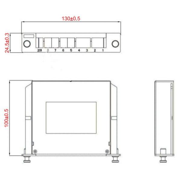 1x2 Plug-In Fiber Optic Splitter with SC Connector for Single Mode Applications