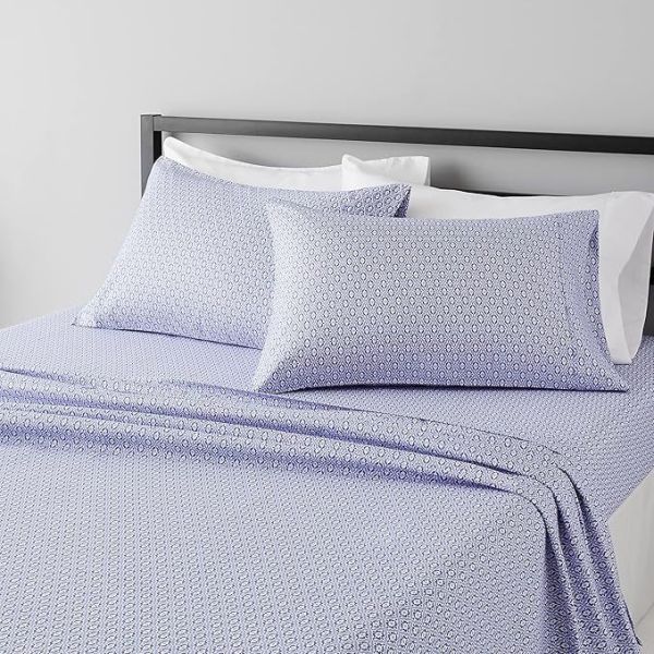 Lightweight Super Soft Comfortable Microfiber Bed Sheet Set with 14-Inch Deep Pockets,Printed