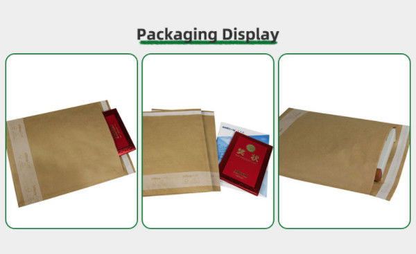 Self Adhesive Recycled Honeycomb Padded Mailer 100% Biodegradable Paper Envelopes