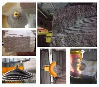 Operation view of multi-blade cutting machine