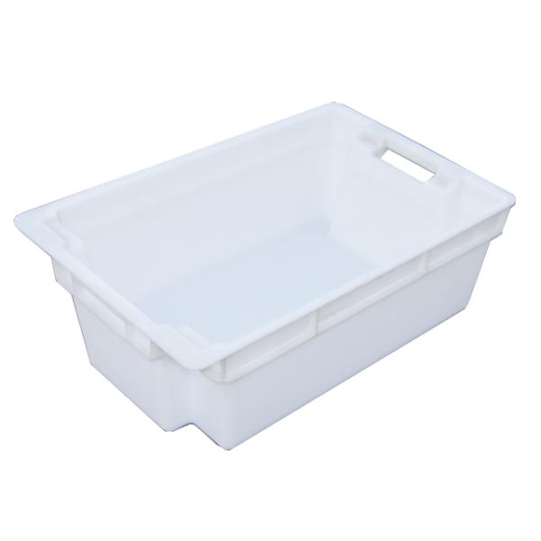 Customize Surface Handling Stackable Plastic Crate for Turnover Nesting Packaging