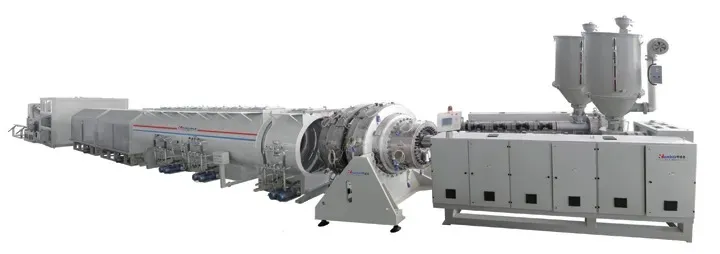 Automated HDPE Solid Pressure Water Gas Supply Plastic Pipe Making Machine