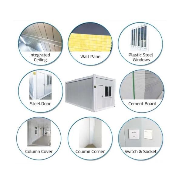 Fast Install Flat Pack Container Simple Design for Customized Hurricane Proof Accommodation in 20 Feet