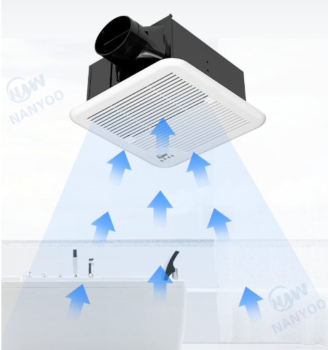 Silent 6 Inch Ceiling Mounted Bathroom Ventilation Extractor Fan