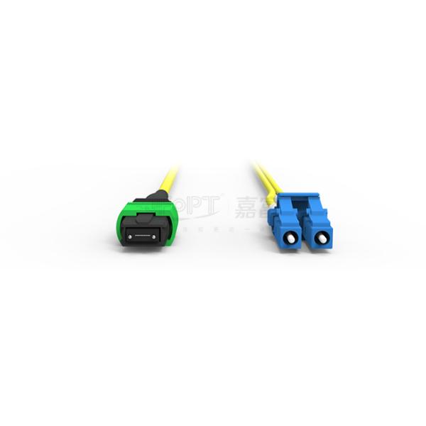 Unequal Length design MPO-LC adapts complex wiring environments SM Breakout Cable 12 Fiber Customizable LC DX Patch Cord