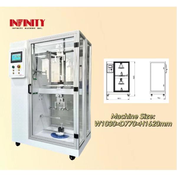 2Slots Test Station Wire Pull Tester For Earphone Wire 155kg Machine Weight