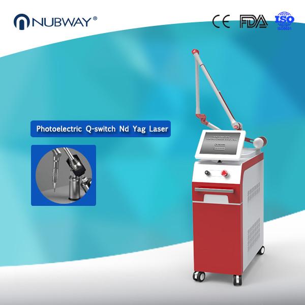 Buy Electro-optics Pigment Lesions Dual wavelength 1064nm 532nm Q Switch Nd Yag Laser Tattoo Removal Machine at wholesale prices