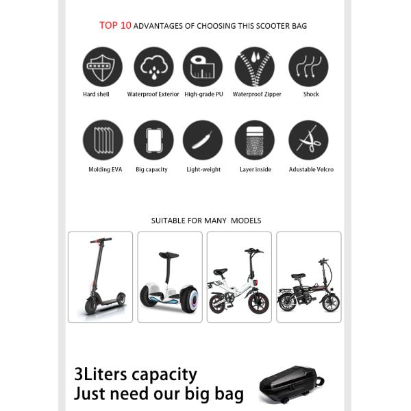 ROHS Carrying Case For Electric Scooter 75 degree EVA