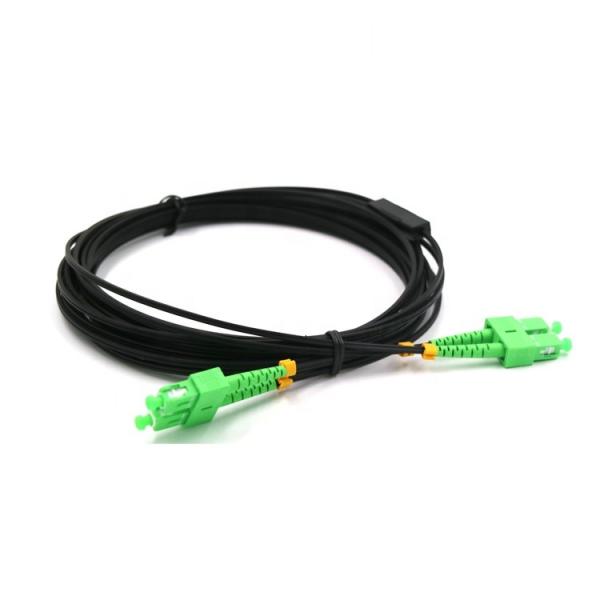 SC APC To SC APC G657A1 LSZH Sheath FTTH Flat Drop Patch Cord