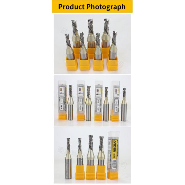 ARDEN Hot Selling 1/2 1/4 Shank Carbide Spiral Endmill 2F up & Down Cut Compression Bit Wood CNC Router Cutter Bits